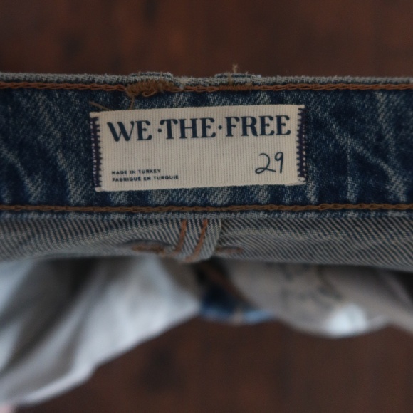 We The Free Mid-Rise Barrel Jeans  Dark-Wash Jeans  Size 29, Modern & Relaxed - Picture 3 of 3